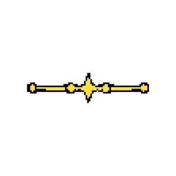 Cosmos celestial divider border pixel art vector illustration Ilustración de archivo