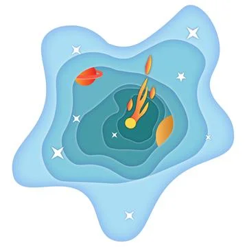 Cosmos comet Stock Illustration