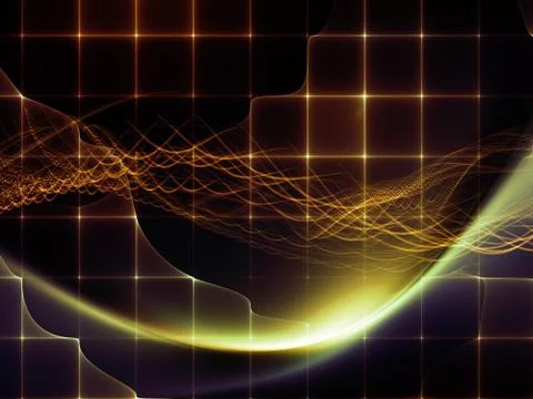 Cosmos of Digital Space. 库存插图