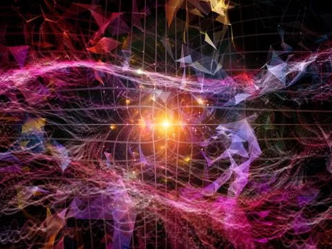 Cosmos of Digital Space. イラスト素材