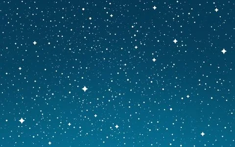 Cosmos flat stars. Space gradient background. Starry sky wallpaper. Galaxy with Stock Illustration