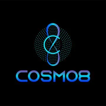 Cosmos logo Illustrazione stock