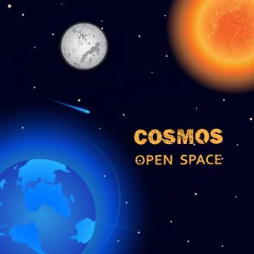 Cosmos Open Space Stock Illustration