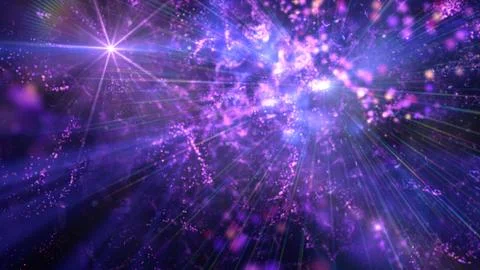 Cosmos star ray light space particle nebula Stock Illustration
