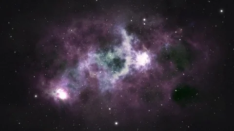 Cosmos Title Animation Background with Nebulas and Stars ~ After Effects  #125870574