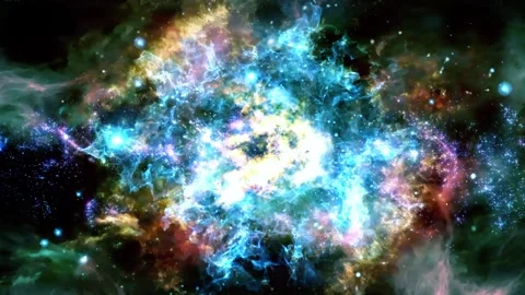 Cosmos universe deep space abstract animated background Stock Footage 340441431