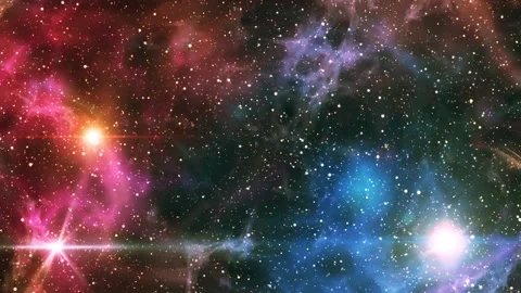 Cosmos universe deep space abstract animated background Stock Footage 340441438