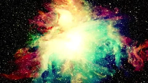 Cosmos universe deep space abstract animated background Stock Footage 340441476