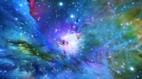 Cosmos universe deep space abstract animated background Stock Footage 340441511