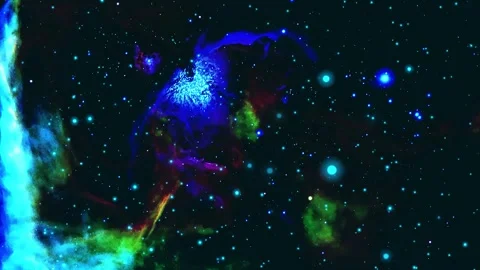 Cosmos universe deep space abstract animated background Stock Footage 340441635