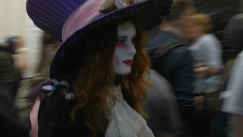 Cosplayers at Comic Con 库存影片 90134677