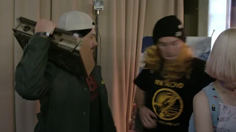 Cosplayers at Comic Con 库存影片 90135195