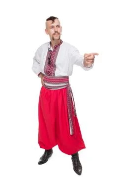 Cossack isolated 库存照片