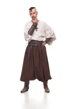 Cossack isolated 库存照片