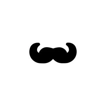 Cossacks mustache icon. Simple style beer company big sale poster backgroun.. Stock Illustration