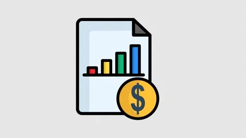 Cost animated icon Stock Footage 295742239