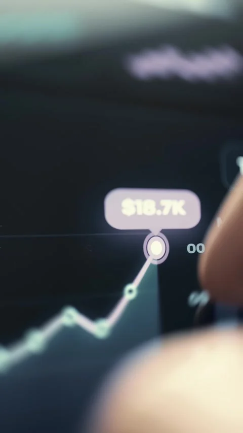 Cost Chart Marker Showing Eighteen Thousand Dollars 4K Stock Footage 341335937