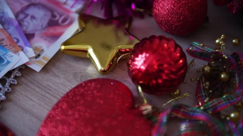 Cost of Christmas. Stock Footage 322595080