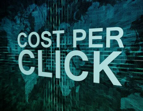 Cost per click Stock Illustration