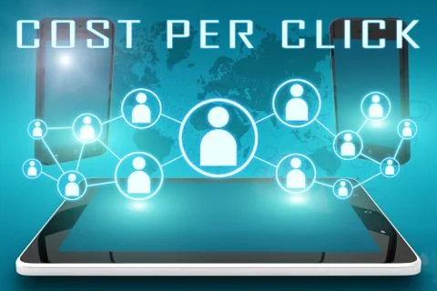 Cost per click Stock Illustration