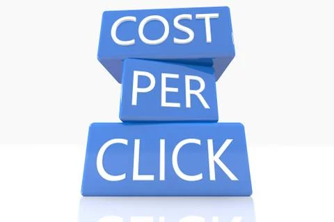 Cost per click Stock Illustration