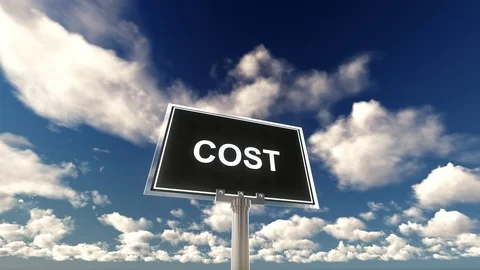 Cost Concept Stock Footage 95669615