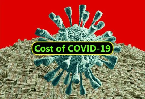 The cost of COVID-19 Stock Illustration