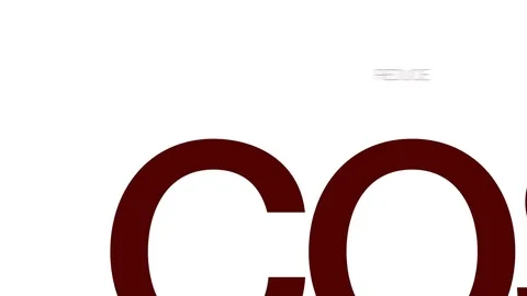 Cost cutting animated word cloud. Kinetic typography. Stock Footage 70484535