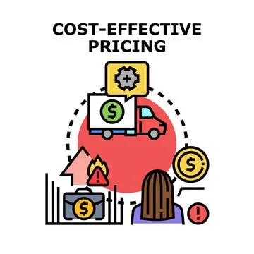 Cost effective pricing strategy planning and implementation 스톡 일러스트