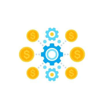 Cost efficiency, vector Stock Illustration