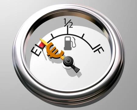 Cost of fuel Stock Illustration