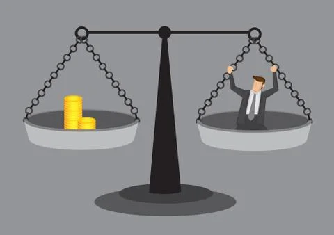 Cost of Human Resource Conceptual Vector Illustration Stock Illustration