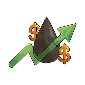 Cost increase illustration Stock Illustration