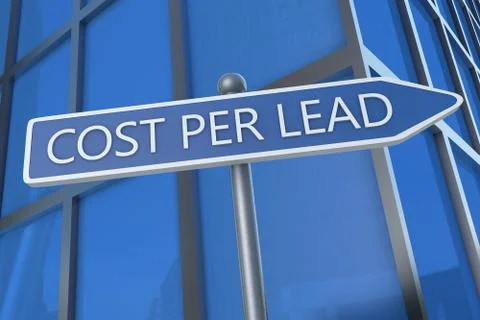 Cost per lead Illustrazione stock