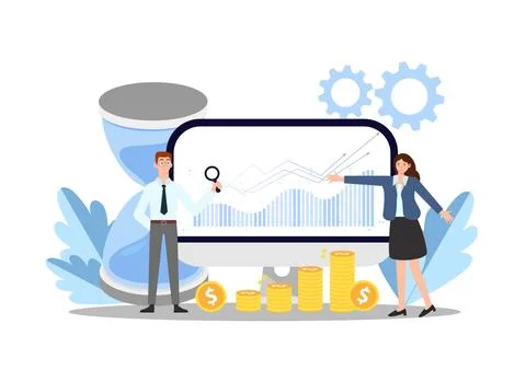 Cost Management and Optimization concept. Strategic financial and marketing.. 스톡 일러스트