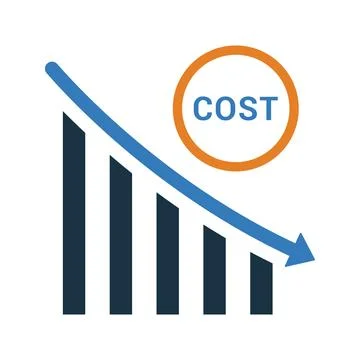 Cost Minimization icon. Stock Illustration