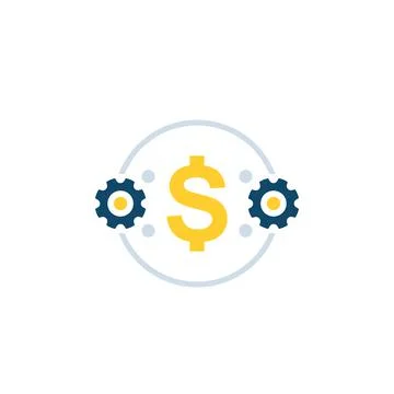 Cost optimization, efficiency, financial concept Stock Illustration