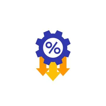 Cost optimization, efficiency vector flat icon イラスト素材