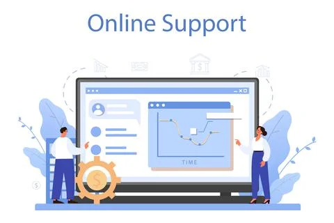 Cost optimization online service or platform. Spending and cost reduction Stock Illustration