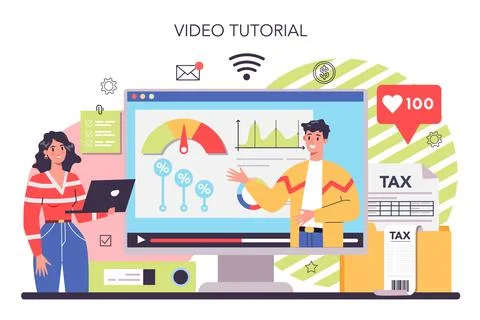 Cost optimization online service or platform. Idea of financial Stock Illustration