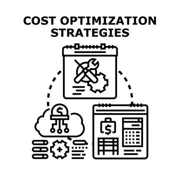 Cost optimization strategies planning management and analytics Illustration