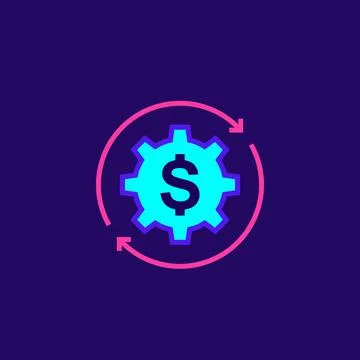 Cost optimization, vector icon, sign イラスト素材