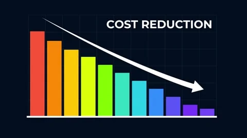 Cost Reduction Business Bar Chart Animation Stock-Footage 342698864