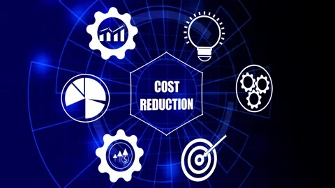 Cost reduction business concept. Stock Footage 293482839