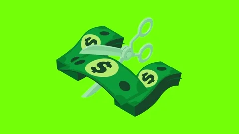 Cost reduction icon animation Stock Footage 152575017