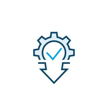 Cost reduction icon, line vector Stock Illustration