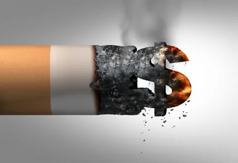 Cost Of Smoking Stock Illustration