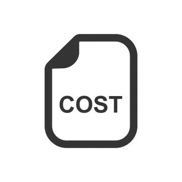 Cost Statement Icon Stock Illustration