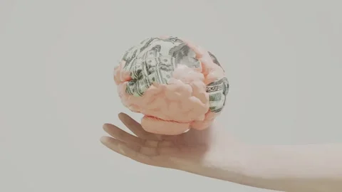 The Cost of Thoughts, Money on the Mind Stock Footage 308635477