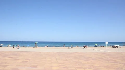 Costa Blanca Beach Stock Footage 135450150